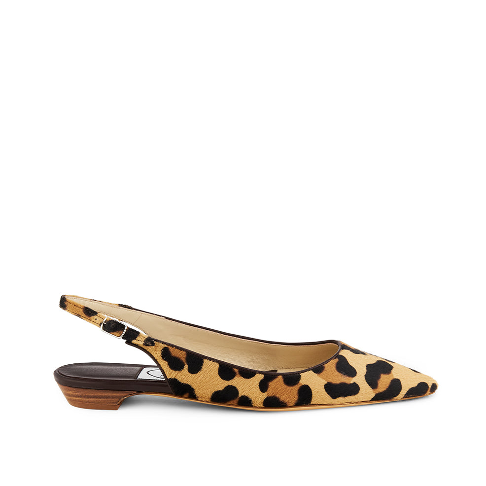 Leopard outlet slingback flats