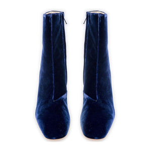 Zippo Boot High - Inky Blue Velvet