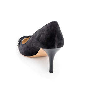 Gros Knot High Court - Black Suede