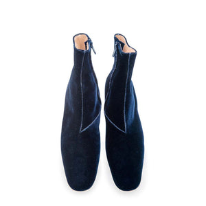 Zippo Boot Low - Inky Blue Velvet