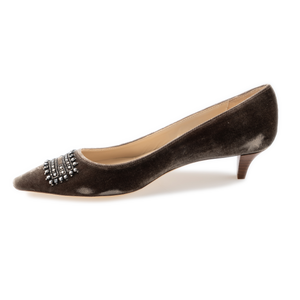 Steel Strass Buckle Mid Court