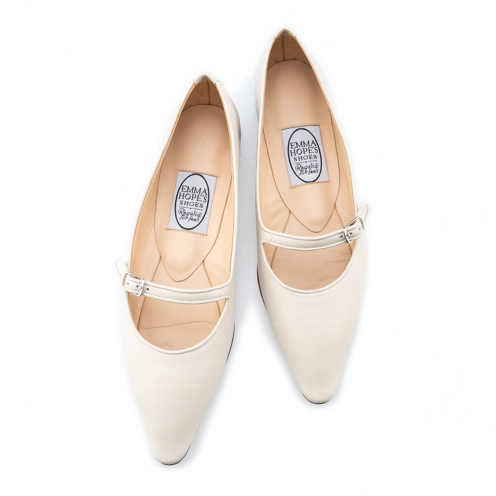 70's Strap+Bar Shoe Low Ballet-Bone Kid