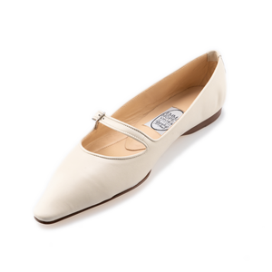 70's Strap+Bar Shoe Low Ballet-Bone Kid