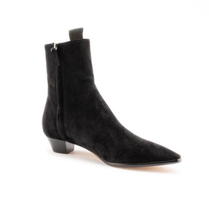 Mid Ankle Zip Boot-Black