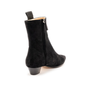 Mid Ankle Zip Boot-Black