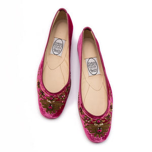 English Rosie Ballet - Dark Rose - Gold