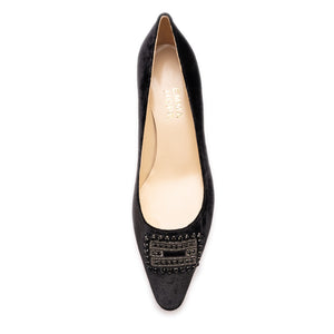 Steel Strass Buckle Mid Court - Black