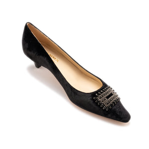 Steel Strass Buckle Mid Court - Black