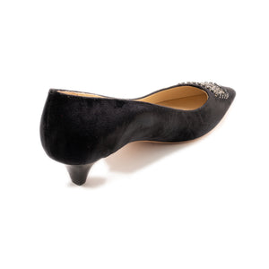 Steel Strass Buckle Mid Court - Black