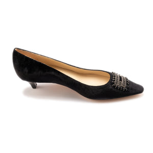 Steel Strass Buckle Mid Court - Black