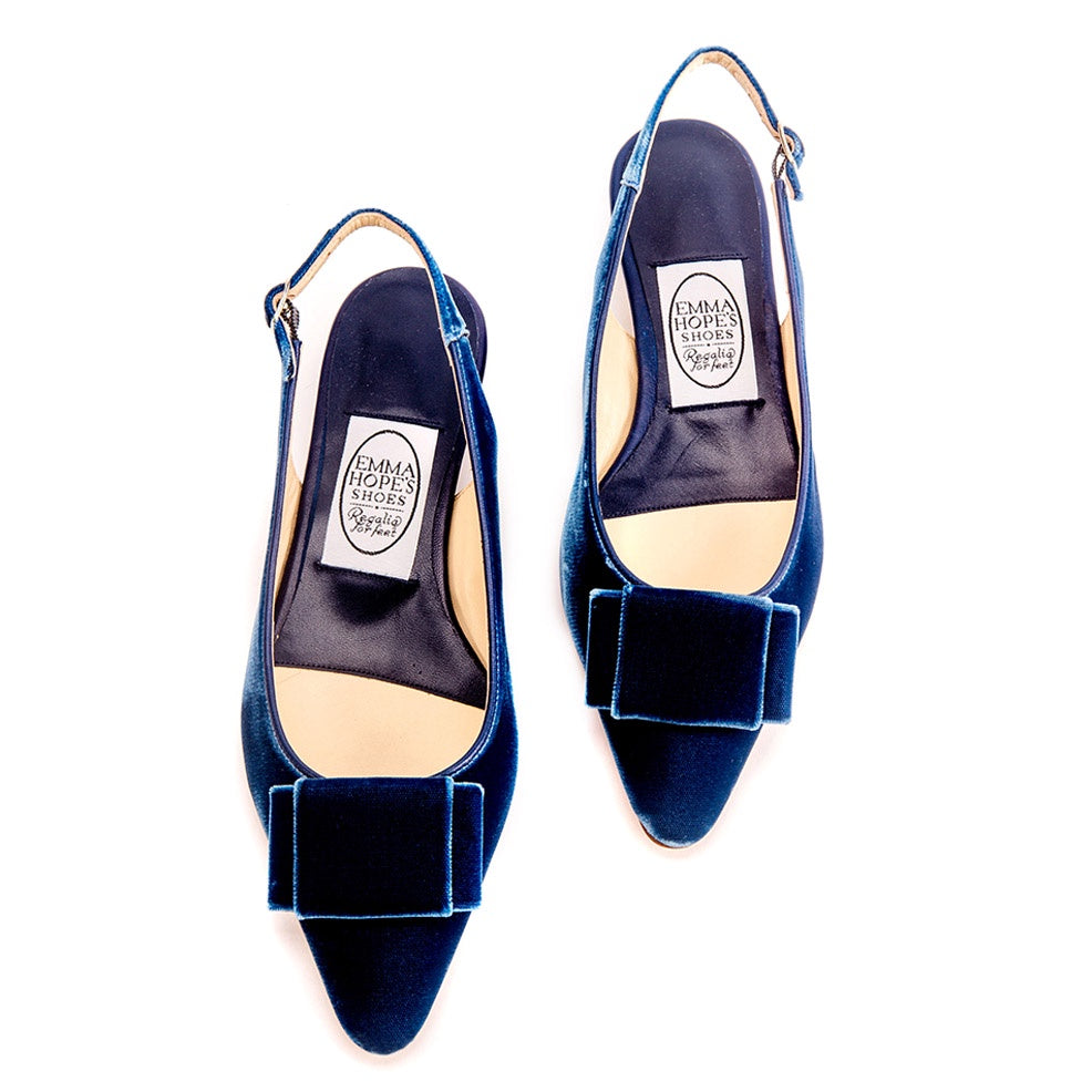 Flat Bow Low slingJeans Emma Hope shop