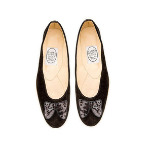 Minnie Bow Ballet - Black Suede